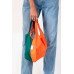 KIND BAG - Bicolour Orange & Green Indkøbspose i Mini